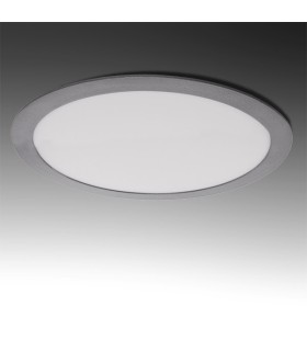 Placa de LEDs Circular ECOLINE 295m 25W 2000Lm 30.000H Aro Color Plata