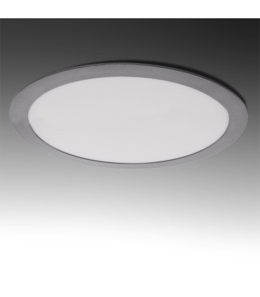 Placa de LEDs Circular ECOLINE 295m 25W 2000Lm 30.000H Aro Color Plata