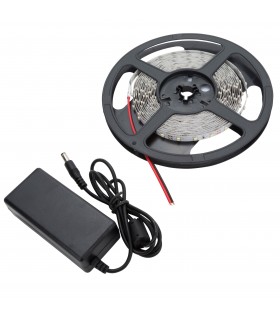 KIt de Tira de 300LEDs 24W Blanco Frío en Blister con Transformador EXTERIOR IP65