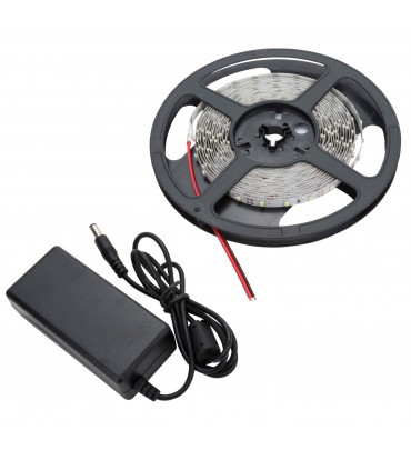 KIt de Tira de 300LEDs 24W Blanco Frío en Blister con Transformador EXTERIOR IP65