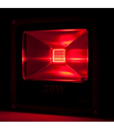 Foco Proyector de LEDs para Exterior ECOLINE 20W RGB con Mando a Distancia