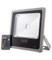 Foco Proyector de LEDs para Exterior ECOLINE 30W RGB con Mando a Distancia