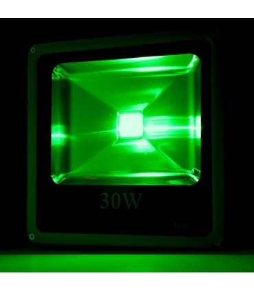 Foco Proyector de LEDs para Exterior ECOLINE 30W RGB con Mando a Distancia