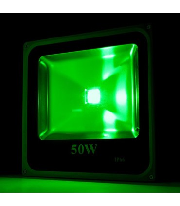 Foco Proyector de LEDs para Exterior ECOLINE 50W RGB con Mando a Distancia