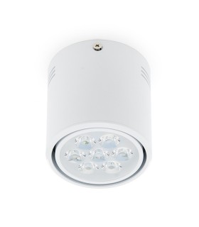 Foco Downlight de Superficie de LEDs Cuerpo Blanco 7W 700Lm 30.000H