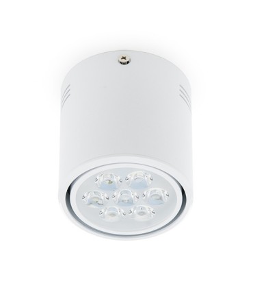 Foco Downlight de Superficie de LEDs Cuerpo Blanco 7W 700Lm 30.000H