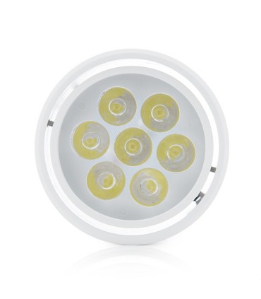 Foco Downlight de Superficie de LEDs Cuerpo Blanco 7W 700Lm 30.000H