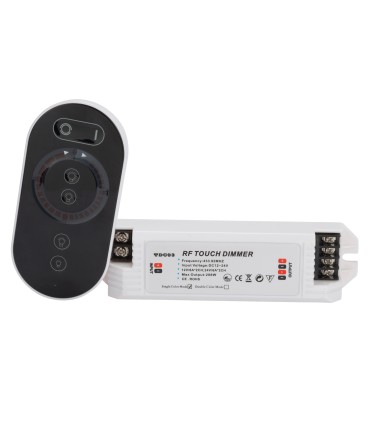 Controlador-Dimmer Táctil para Tiras de LEDs Unicolor 12-24VDC hasta 144/288W