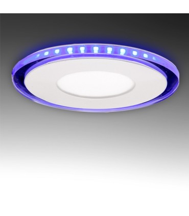 Downlight de LEDs Circular con Cristal DUO (Blanco/Azul) Ø130mm 10W 800Lm 30.000H
