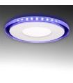 Downlight de LEDs Circular con Cristal DUO (Blanco/Azul) Ø130mm 10W 800Lm 30.000H