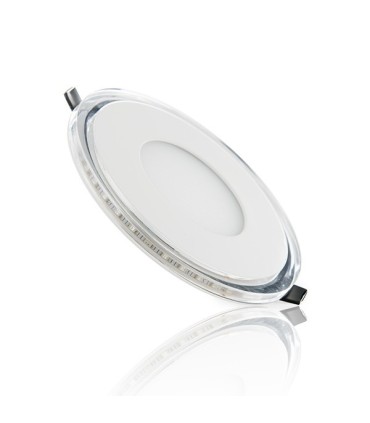 Downlight de LEDs Circular con Cristal DUO (Blanco/Azul) Ø130mm 10W 800Lm 30.000H