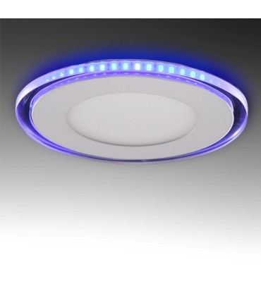 Downlight de LEDs Circular con Cristal DUO (Blanco/Azul) Ø160mm 15W 1200Lm 30.000H