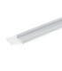 Perfíl de Aluminio para Tira de LEDs Doble - Difusor Opal - Tira de 2 Metros