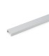Perfíl de Aluminio para Tira de LEDs Doble - Difusor Opal - Tira de 2 Metros