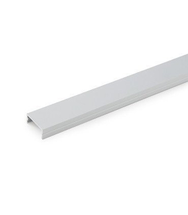 Perfíl de Aluminio para Tira de LEDs Doble - Difusor Opal - Tira de 2 Metros
