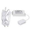 Transformador Interruptor Conector 6 Vías para Estanterías 24W 12VDC