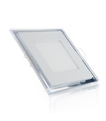 Downlight de LEDs Cuadrado con Cristal DUO (Blanco/Azul) 160x160mm 15W 1200Lm 30.000H