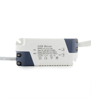 Downlight de LEDs Cuadrado con Cristal DUO (Blanco/Azul) 160x160mm 15W 1200Lm 30.000H