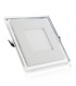 Downlight de LEDs Cuadrado con Cristal DUO (Blanco/Azul) 130x130mm 10W 800Lm 30.000H