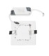 Downlight de LEDs Cuadrado con Cristal DUO (Blanco/Azul) 130x130mm 10W 800Lm 30.000H