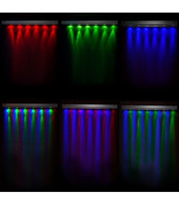 Baí±ador de Pared IP65 18W RGB con Mando a Distancia
