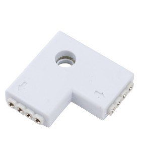Conector Rápido L Hembra para Tira de LEDs 12/24VDC RGB