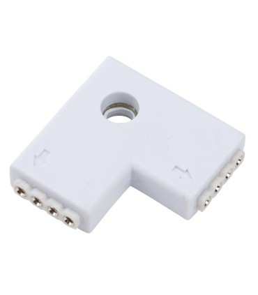 Conector Rápido L Hembra para Tira de LEDs 12/24VDC RGB