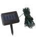 Guirnalda Solar de 100 LEDs 12 Metros IP44 Fijo/Intermitente Azul