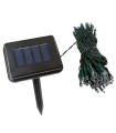 Guirnalda Solar de 100 LEDs 12 Metros IP44 Fijo/Intermitente Azul