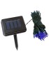 Guirnalda Solar de 100 LEDs 12 Metros IP44 Fijo/Intermitente Azul