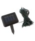 Guirnalda Solar de 100 LEDs 12 Metros IP44 Fijo/Intermitente Blanco