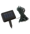 Guirnalda Solar de 100 LEDs 12 Metros IP44 Fijo/Intermitente Blanco