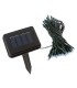 Guirnalda Solar de 100 LEDs 12 Metros IP44 Fijo/Intermitente Blanco