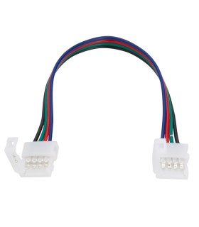 Conector para Tira de LEDs 12/24VDC SMD5050 10mm RGB  4 Vías Doble