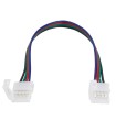 Conector para Tira de LEDs 12/24VDC SMD5050 10mm RGB  4 Vías Doble