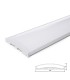 Perfíl/Luminaria de Aluminio para 10 Tiras de LEDS en Paralelo - Difusor Opal -Tira de 1 Metro