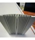Perfíl/Luminaria de Aluminio para 10 Tiras de LEDS en Paralelo - Difusor Opal -Tira de 1 Metro