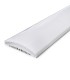 Perfíl/Luminaria de Aluminio para 10 Tiras de LEDS en Paralelo - Difusor Opal -Tira de 1 Metro