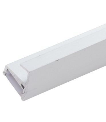 Perfíl de Aluminio para LEDS uso en Estanterías Cristal  Espesor 8mm - Tira de 2 Metros