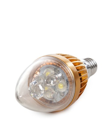 Bombilla de LEDs Vela E14 3W 12VAC/DC  240Lm 30.000H