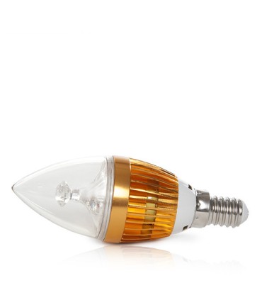 Bombilla de LEDs Vela E14 3W 12VAC/DC  240Lm 30.000H
