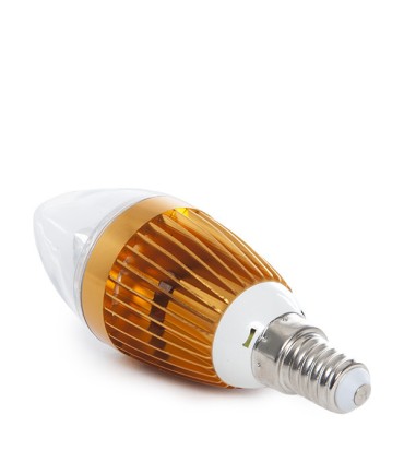 Bombilla de LEDs Vela E14 5W 12VAC/DC 400Lm 30.000H