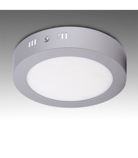 Plafón de Techo de LEDs Circular Cuerpo Cromado Ø169mm 12W 930Lm 30.000H