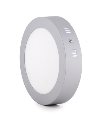 Plafón de Techo de LEDs Circular Cuerpo Cromado Ø169mm 12W 930Lm 30.000H