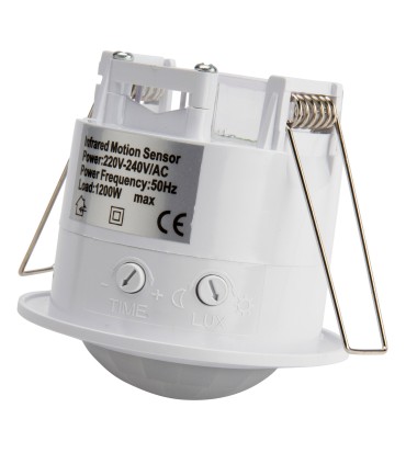 Sensor de Movimiento para Empotrar 360Ø hasta 1200/300W