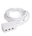 Cajetín Distribución Mini 6 Vías Cable 200Cm
