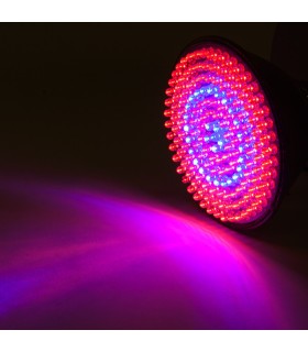 Bombilla LED Grow PAR38 E27 168 LEDs  9W Rojo/Azul 50.000H Tipo B