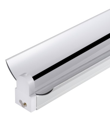 Regleta de Aluminio con Reflector para un Tubo de LEDs T8 600mm
