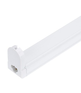 Regleta de Aluminio para un Tubo de LEDs T8 600mm