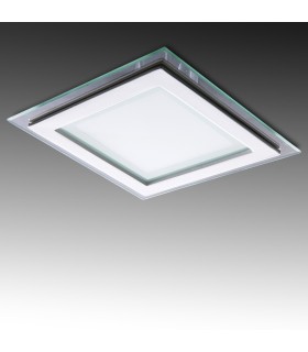 Downlight de LEDs Cuadrado de LEDs con Cristal 200x200mm 18W 1500Lm 30.000H